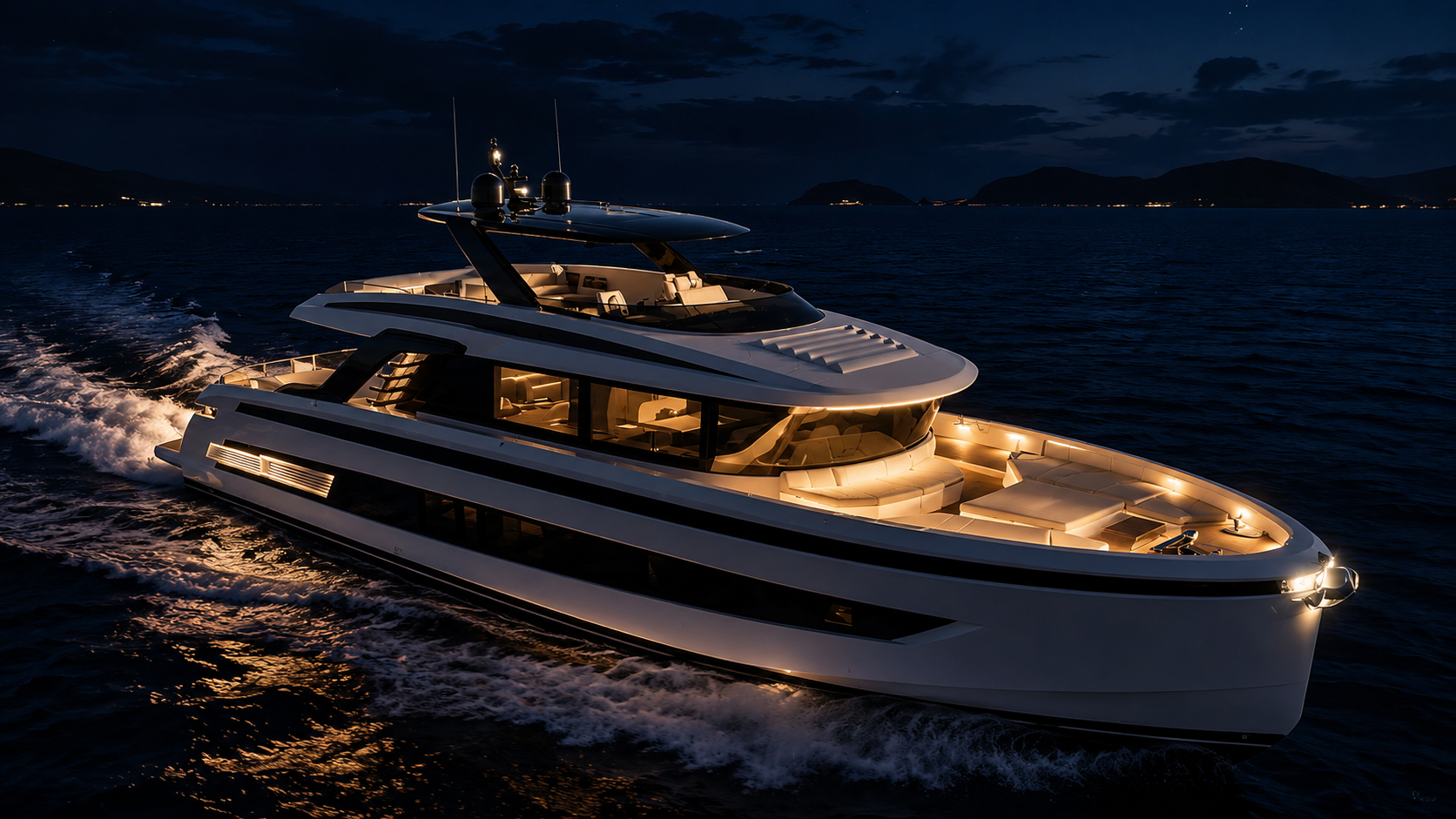 Sport Explorer AG 790 navegando à noite